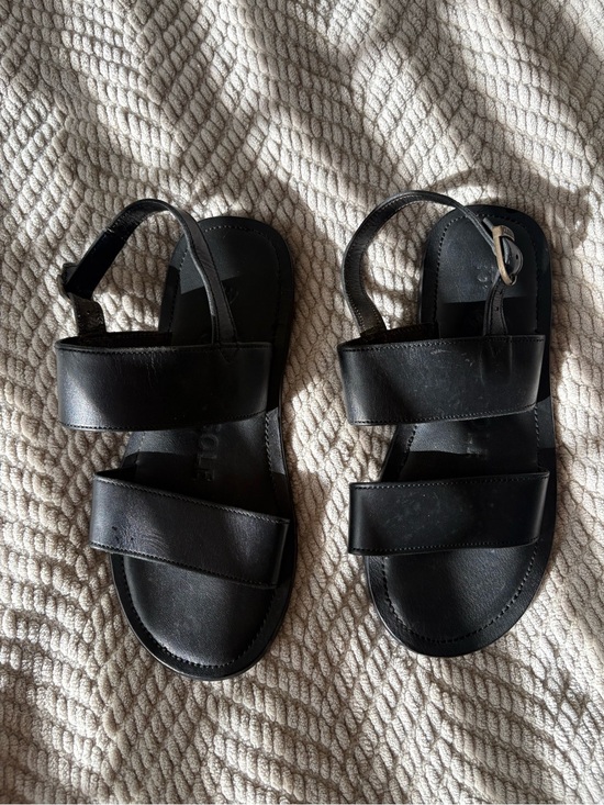 Clarks Shoes - Clarks Black Double-Strap Women's Sandals with Ankle Strap